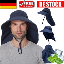 Herren große breite Krempe Sonnenhut Fischerhut Wandern Angeln UV-Schutz Hut