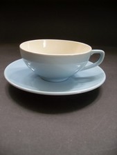 Melitta Minden Pastellblau Teetasse mit Untertasse keine Beschädigungen