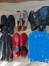 5 Paar Schuhe, Schuhpaket Gr. 42, Stiefel, Halbschuhe, Stiefelette, Clogs