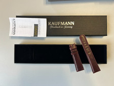 Kaufmann Shell Cordovan Pferdeleder Uhrenarmband Oxblood Braun 20/16 105/70