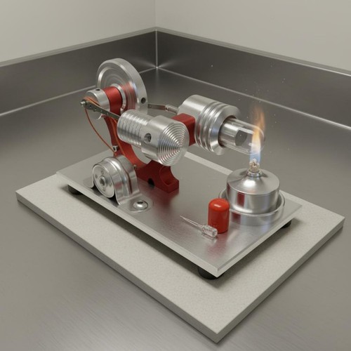 Stirlingmotor generator modell - stirlingmotor,