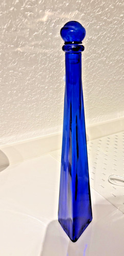 Blau vintage dreikant flasche - vintage,