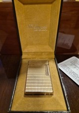 Dupont feuerzeug gold mit Original Box Initialen Eingraviert Um 1981