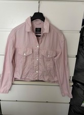Damen Jeans Jacke kurz Rosa C&A leichte fransen design Gr.36 sehr niedlich