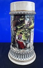 Antiker Bierkrug mit Motiv &