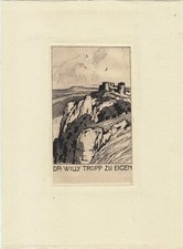 Exlibris Bookplate Radierung