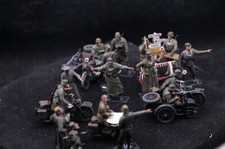 Deutsche Motorisiertes Team Militär WWII 1:35 Figuren Gemalt Diorama