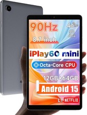 ALLDOCUBE iPlay 60 Mini Android 15 Tablet 8.7 Zoll 90Hz 12GB RAM 64GB LTE WiFi