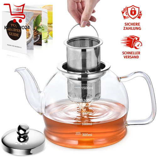 Teekanne glas mit - teekanne, 1,5l