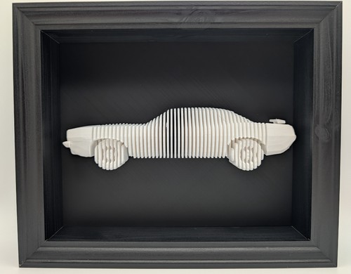 Auto wandbild silhouette - 3d,