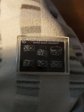 Widmann Antik Serviettenringe 835 Silber Handarbeit 6 Stück Hildesheimer Rose