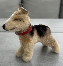alter Steiff Schäferhund Arco | stehend 10 cm | 50er 60er Jahre | Mohair Vintage