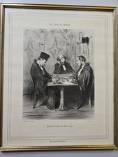 Lithographie Honore Daumier (1808-1879) Karikatur - les gens de justice nr. xxx