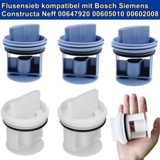 Flusensiebeinsatz für Bosch Siemens 00647920 Waschmaschine IQ300, IQ500, IQ700..