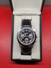 Armbanduhr GFF Analoger Quartz Chronograph Lederarmband