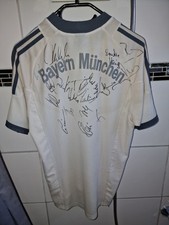 fc bayern münchen trikot Gr S Rarität Mit Original Unterschriften 