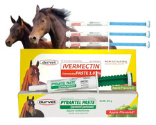 Pyrantel Paste Wormkiller for Horses Parasitic Infection Treatment - 23.6g/6g*3