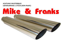 1 Edelstahl Auspuff Endrohr