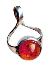 Silber Anhänger Bernstein