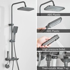 Grau Duscharmatur Regendusche