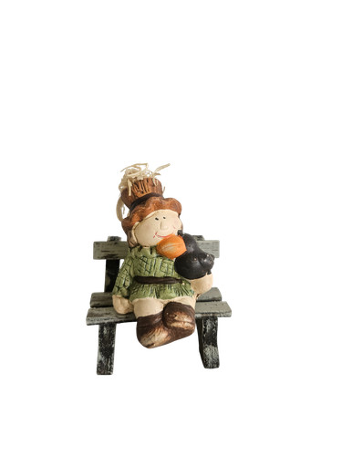 Deko keramik herbstfigur - keramik,