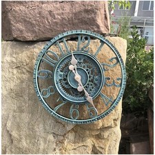 Gartenuhr, Wanduhr, Vintage