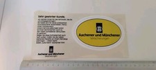 Aachener Und Münchener Versicherungen Aufkleber, Sticker