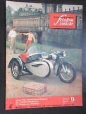 Der Deutsche Straßenverkehr 9/1960,u.a.Simson Sport-Gespann,Sachsenring