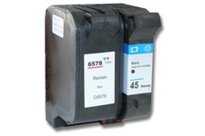 2x Tintenpatrone schwarz + color für HP Deskjet 970cxi 980c 980cxi 990c