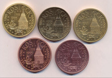 Medaille Hansestadt Rostock  1995  Steintor / Hanse-Kogge  5 Versionen  38 mm