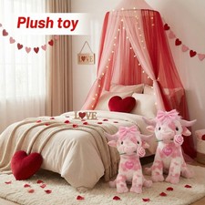 Rosa Highland Kuh Plüschtier