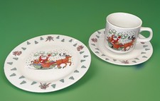 kaffeeservice weihnachten Santa Schlitten Rentiere 6 Pers./18tlg. Kaffee Kuchen