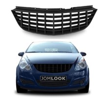 Kühlergrill Sportgrill Gitter Front Grill für Opel Corsa D ohne Emblem Schwarz