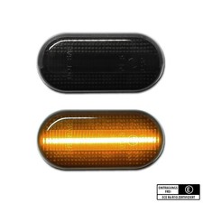 SCHWARZE LED Seitenblinker Smart Fortwo III 453 Coupe Cabrio Brabus