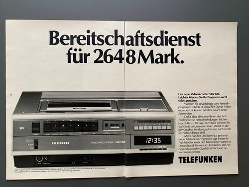 Telefunken video recorder - telefunken,