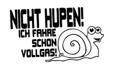 Nicht Hupen! Ich fahre schon