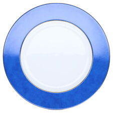 Platzteller blaue Fahne Limoges Medard de Noblat Chrysalis