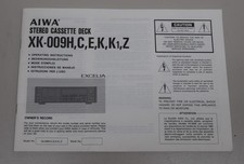 ORG. AIWA XK-009H ,C,E,K,K1,Z