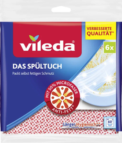 Vileda spültuch pack - spültuch, 6-er