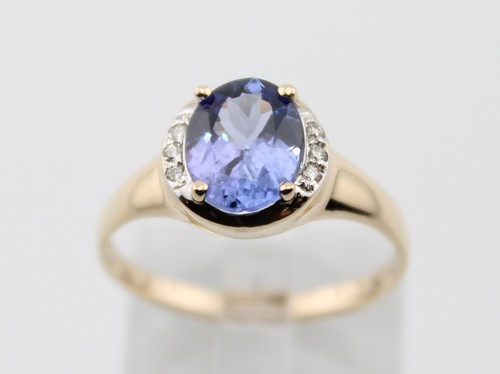 Ring gold 585 - ring, tansanit