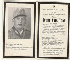 STERBEBILD---GEBIRGSJÄGER-FRANKREICH-GRIECHENLAND-KRETA-LENINGRAD 1942--FREISING