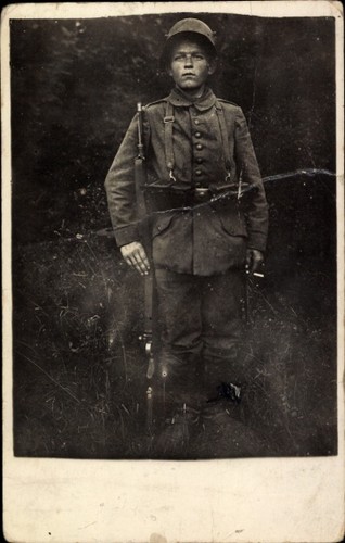 Foto deutscher soldat in - ak,