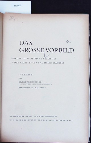 Das grosse vorbild und der - vorbild,