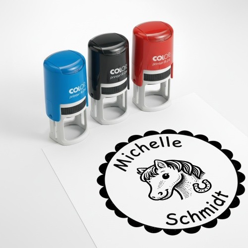 Kinder namensstempel pferd - kinder,