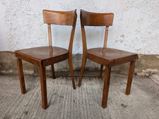 50er Vintage Esszimmer Stuhl Frankfurter Küchenstuhl Kneipenstuhl Holzstuhl 1/2c