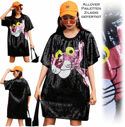 Neu allover pailletten - m,
