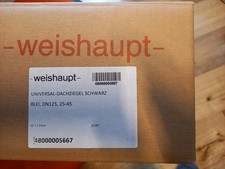 Weishaupt Universal-Dachziegel Blei schwarz DN125 25°-45° Art.Nr.48000005667
