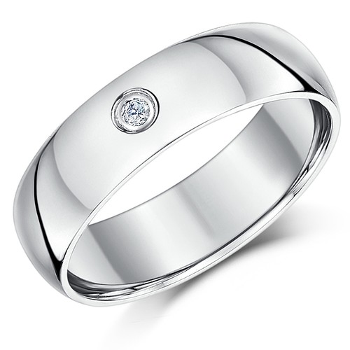 9ct weißgold diamantring - 9ct,