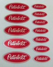 CHROM PETERBILT RED TRUCK USA 1:14 1:14,5 Tamiya STICKER RC AUFKLEBER 045