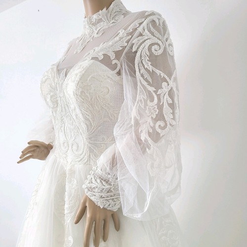 Luxus weißes brautkleid kleid - luxus,